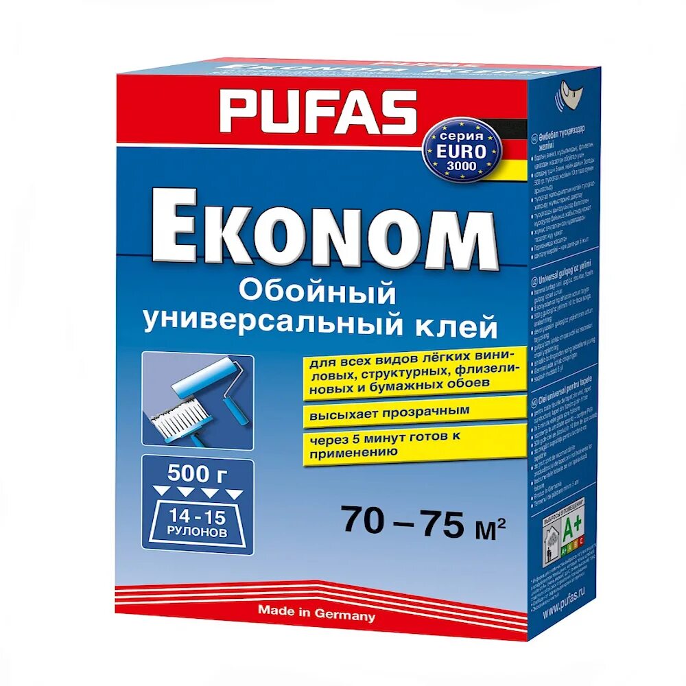 Pufas клей для обоев. Pufas Euro 3000 Экстра. Клей обойный ПУФАС. Клей pufas Euro 3000 Glass Spezial 500гр. Клей для обоев pufas Uni-Fix.