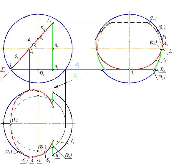 Проекции в шаре. Сечение сферы Начертательная геометрия. Разрез сферы Начертательная геометрия. Сечение шара Начертательная геометрия. Проекция сферы Начертательная геометрия.