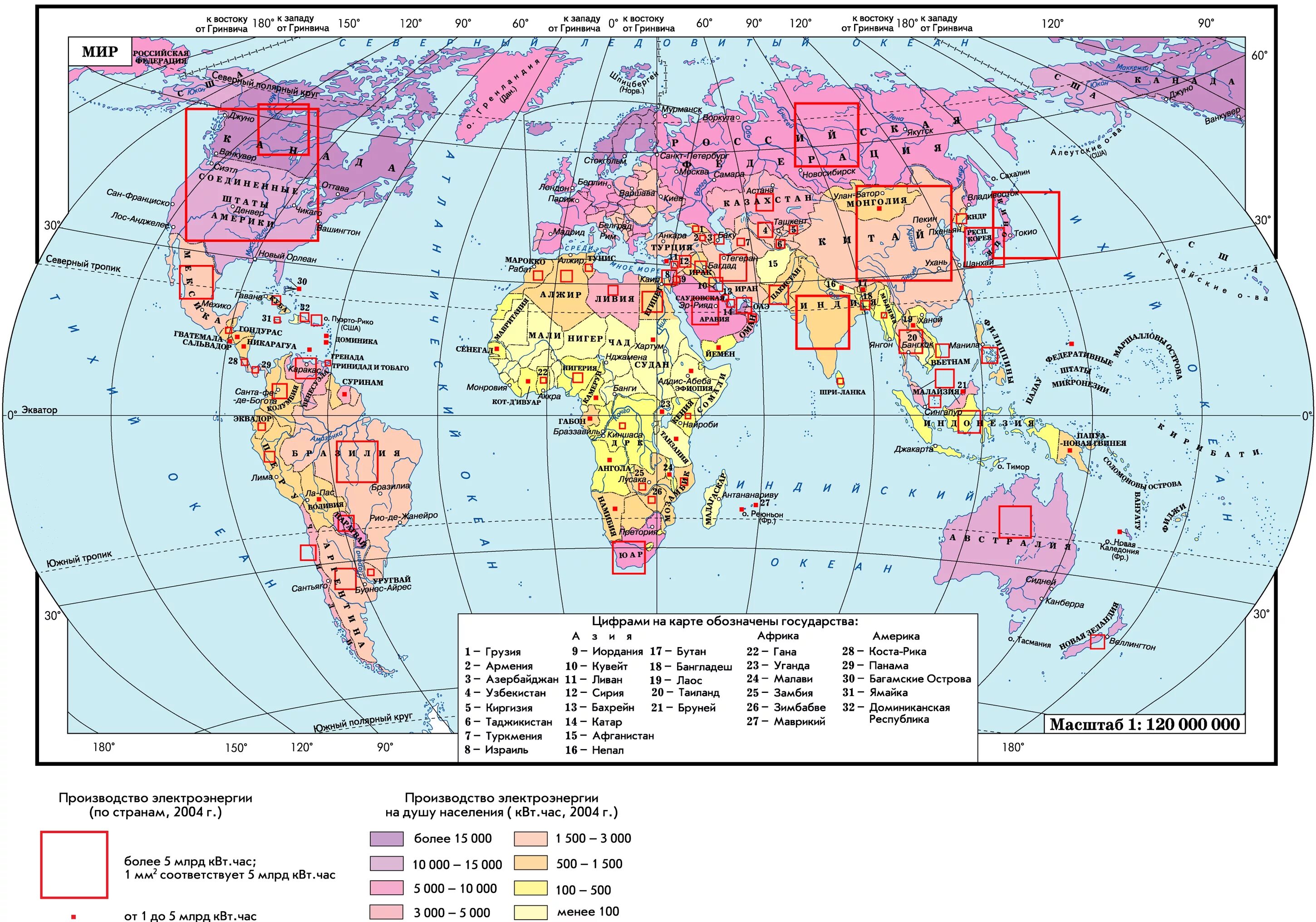 Мировая электроэнергетика география 10