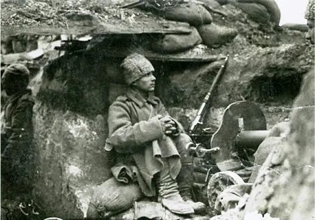 Русский в окопе