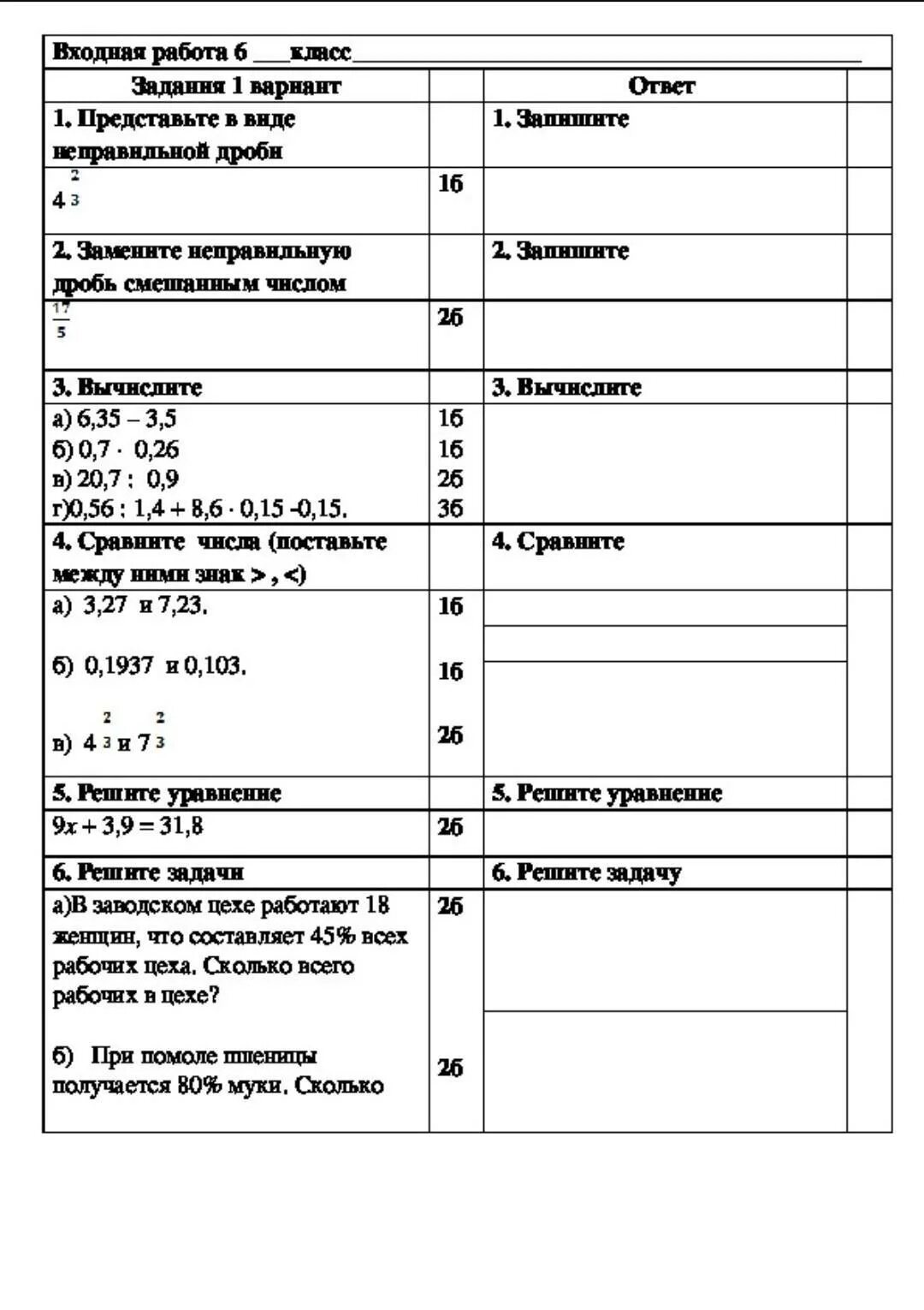 Тест 6 информация. Входное тестирование по математике 6 класс. Входной тест 6 класс математика. Тест по математике 6 класс. Входной тэст по математике.