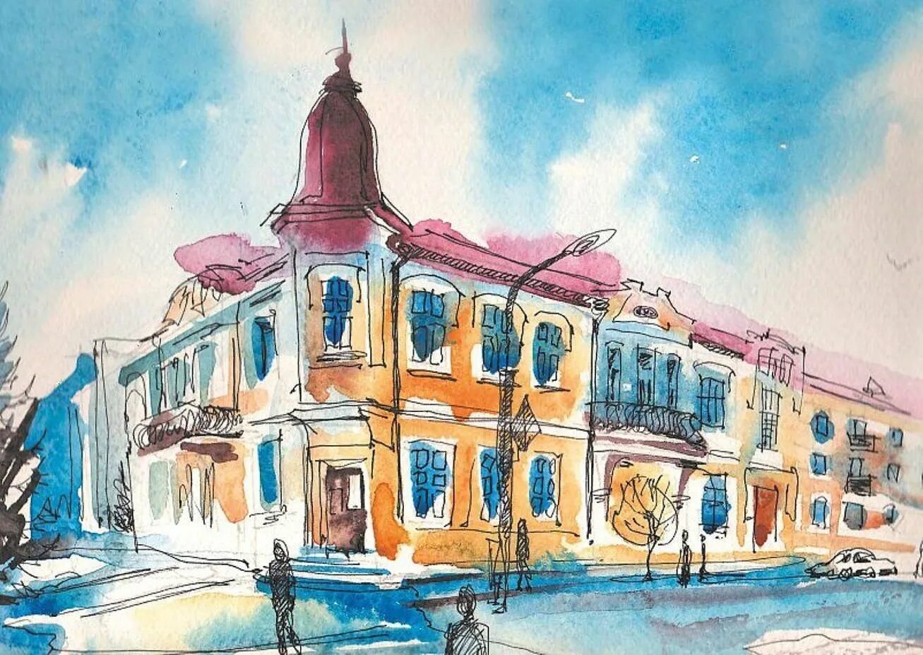 Булыжная мостовая городской пейзаж. Мой город не старый город. Брусчатка булыжная мостовая. Саратовский художник курсеев. Мой город не старый город.