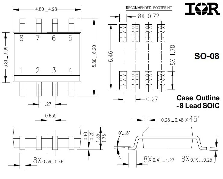 FM25V02A-G FM25V02A-GTR Сегнетоэлектрический чип памяти Корпус SOP-8 Совершенно 