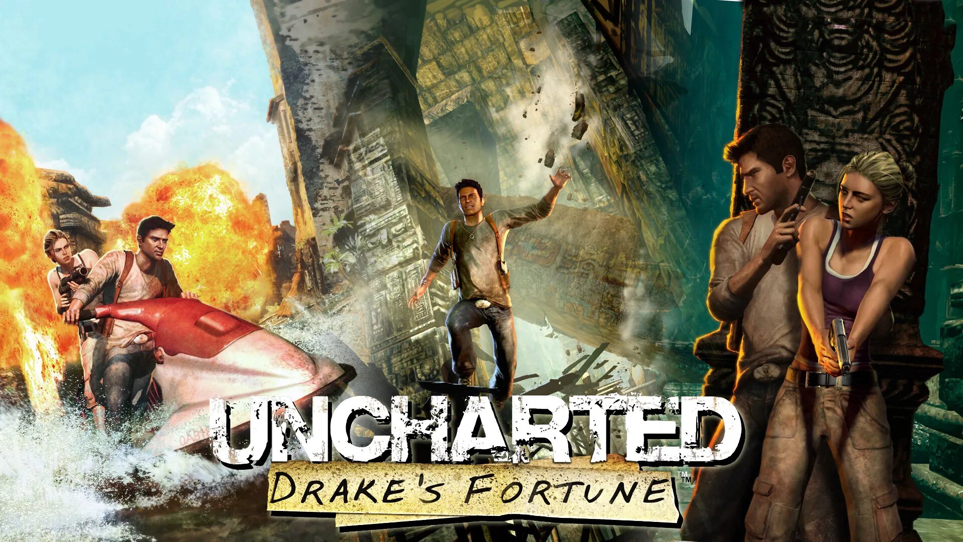 Uncharted 1 судьба Дрейка обложка. Анчартед судьба Дрейка 2007. Uncharted Drake s Fortune финал. Uncharted 1 ps4. Прохождение игры ps