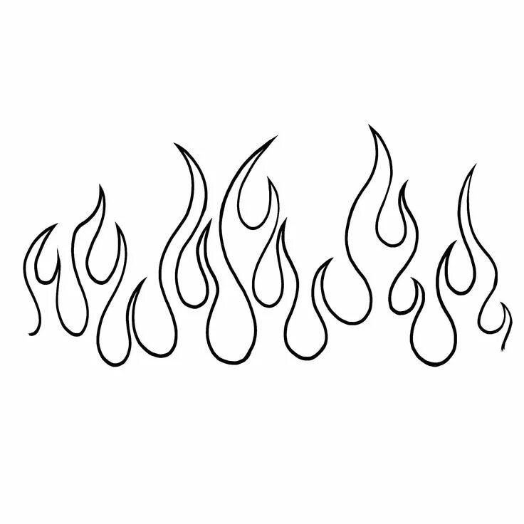 Flame Template Printable