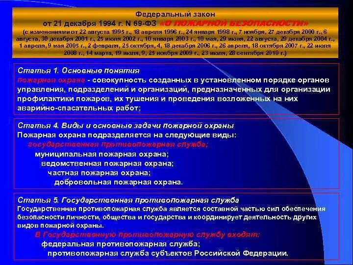 21.12 1994 69 фз статус. Пожарная охрана подразделяется. Основные задачи пожарной охраны ФЗ-69. Пожарная охрана ФЗ 69. Виды пожарной охраны ФЗ 69.