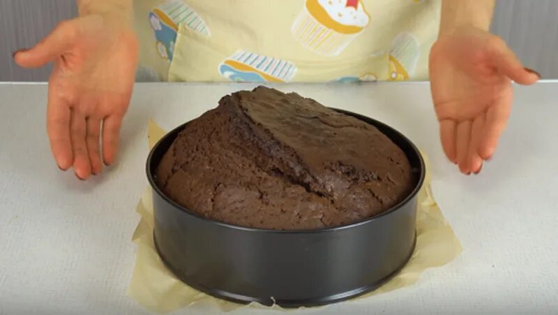 Почему трескается торт. Шоколадный бисквит с горкой. Бисквит поднимается горкой. Тортик шоколадный с горкой. Бисквит треснул.