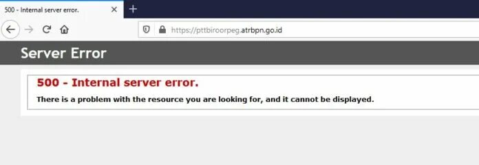 500 internal error