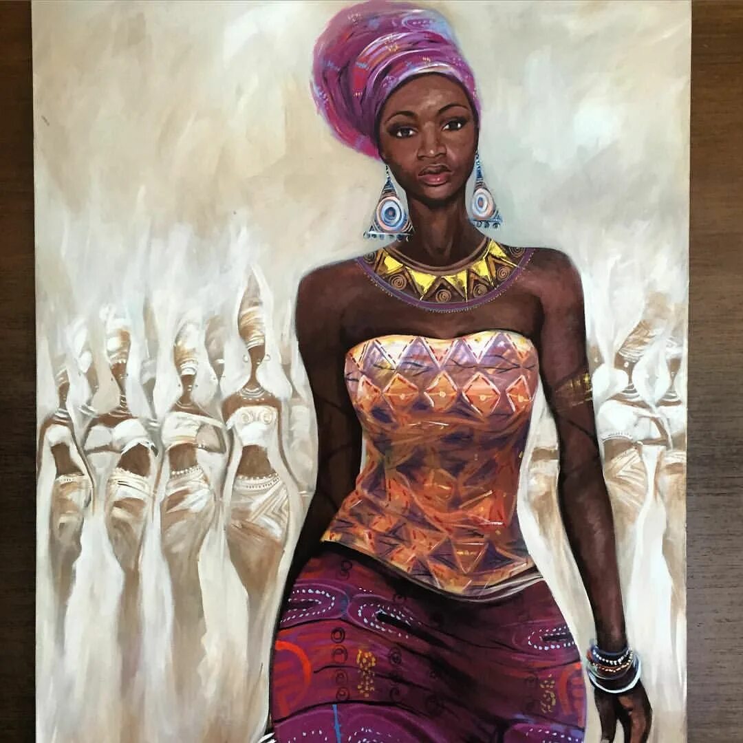 Хайди Бирс африканские мотивы. Африканский художник Пауло Акиики. Картины африканские мотивы. Африканский стиль в живописи. Картина негритянка