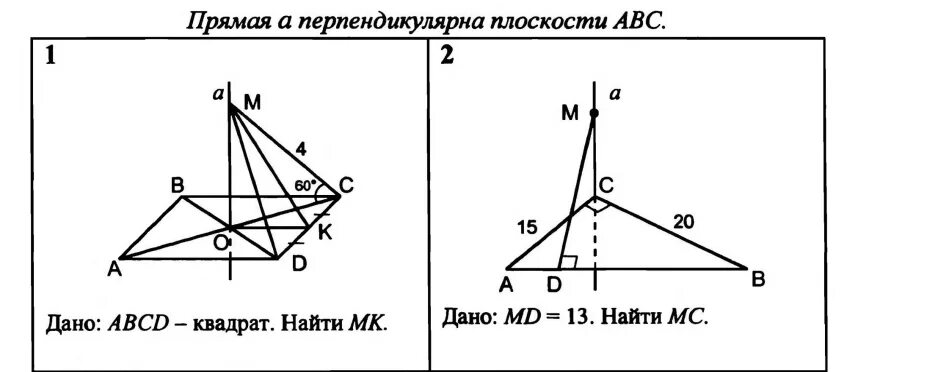 Дано abcd квадрат найти mk