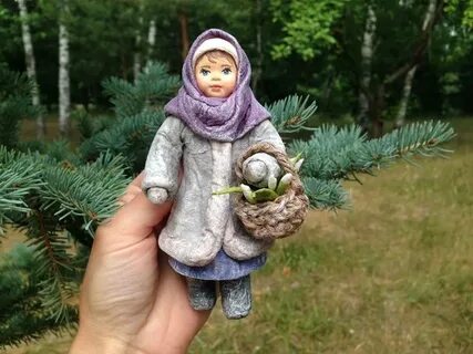Подснежники для ватной игрушки