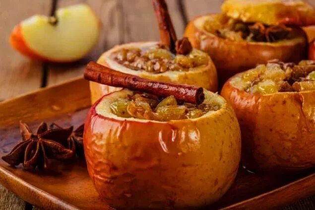 7 рецептов как ВКУСНО запечь яблоки в духовке Рецепты на зиму Печеные яблоки, Ре