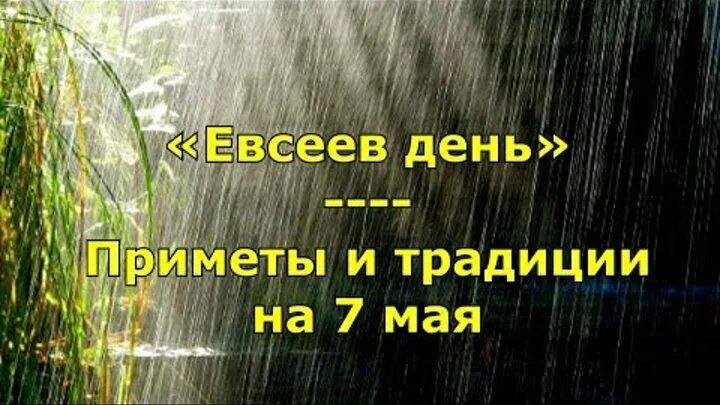 Приметы на 7 мая 2024. Евсеев день 7 мая. 7 мая приметы.