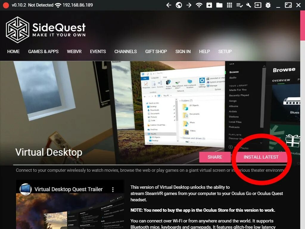 Установить sidequest. Oculus приложение для пк. sidequest программа. oculus трансляция. приложение для загрузки apk в oculus quest.