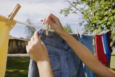 Hang up washing