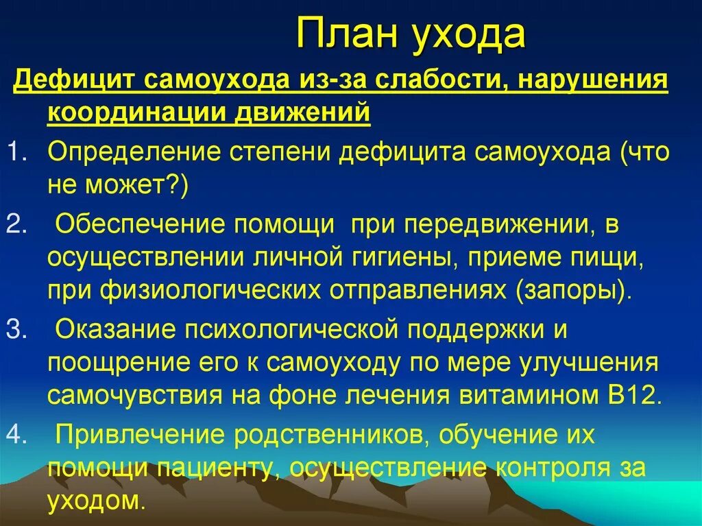 Слабость при приеме пищи. Сестринские вмешательства при дефиците самоухода. План ухода. План уха. План ухода при дефиците самоухода.