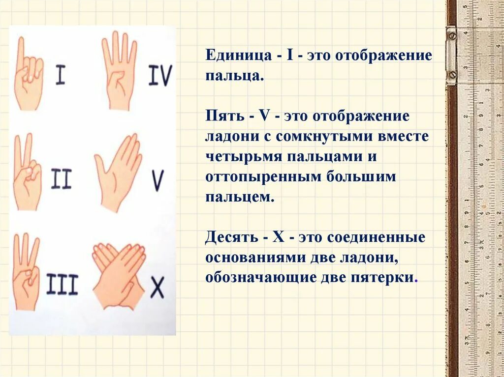 Цифры на ладонях