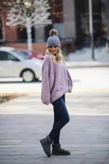 С чем носить короткие угги зимой