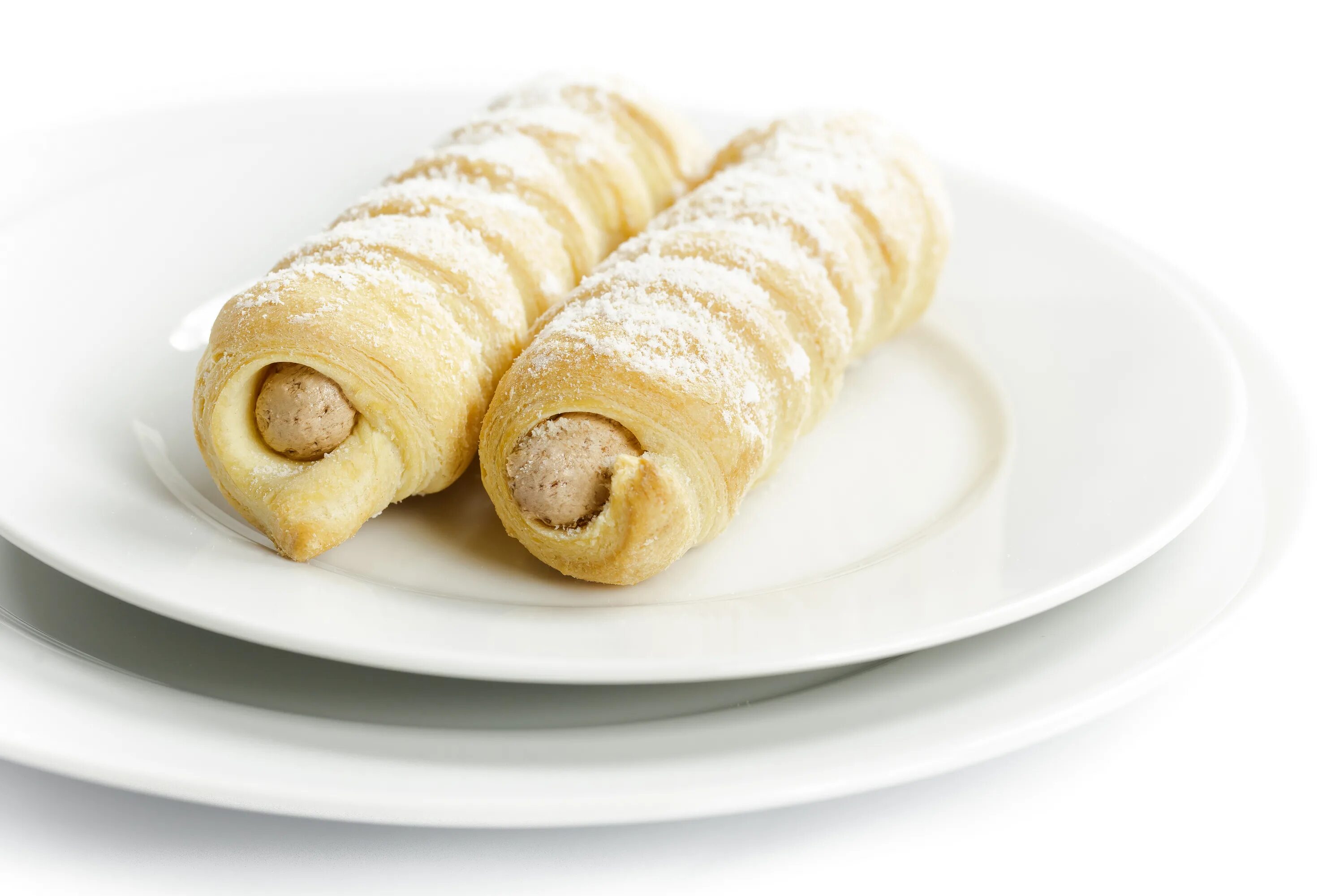 Роллы с кремом. Rolls with Cream. Rolled Pastry.