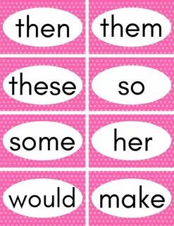 Print words
