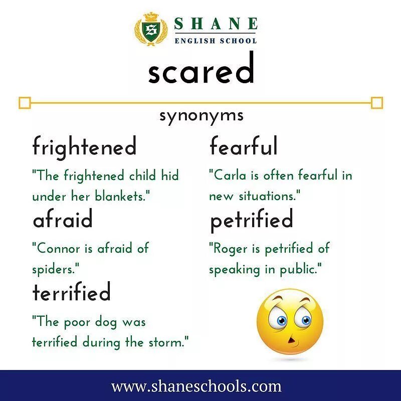 Scared предложения