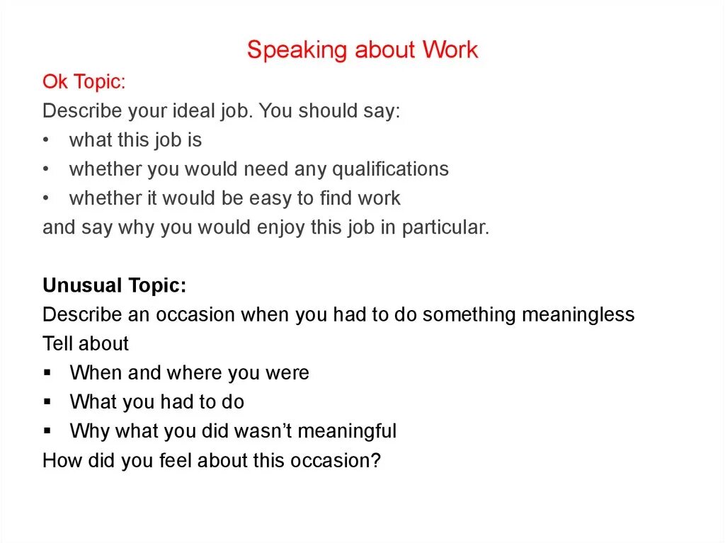 Talk about the job you. Work speaking. IELTS speaking topics. IELTS speaking 2. IELTS speaking Part 2 questions.