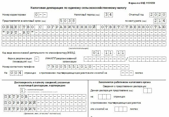 Декларация есхн сроки сдачи в 2024