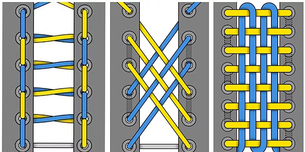 Типы шнурования шнурков на 5 дырок. Шнуровка кроссовок схемы. Типы шнурования шнурков на 6 дырок. Плетение шнурков на кроссовках.