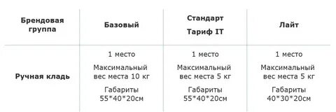 Ред вингс ручная кладь