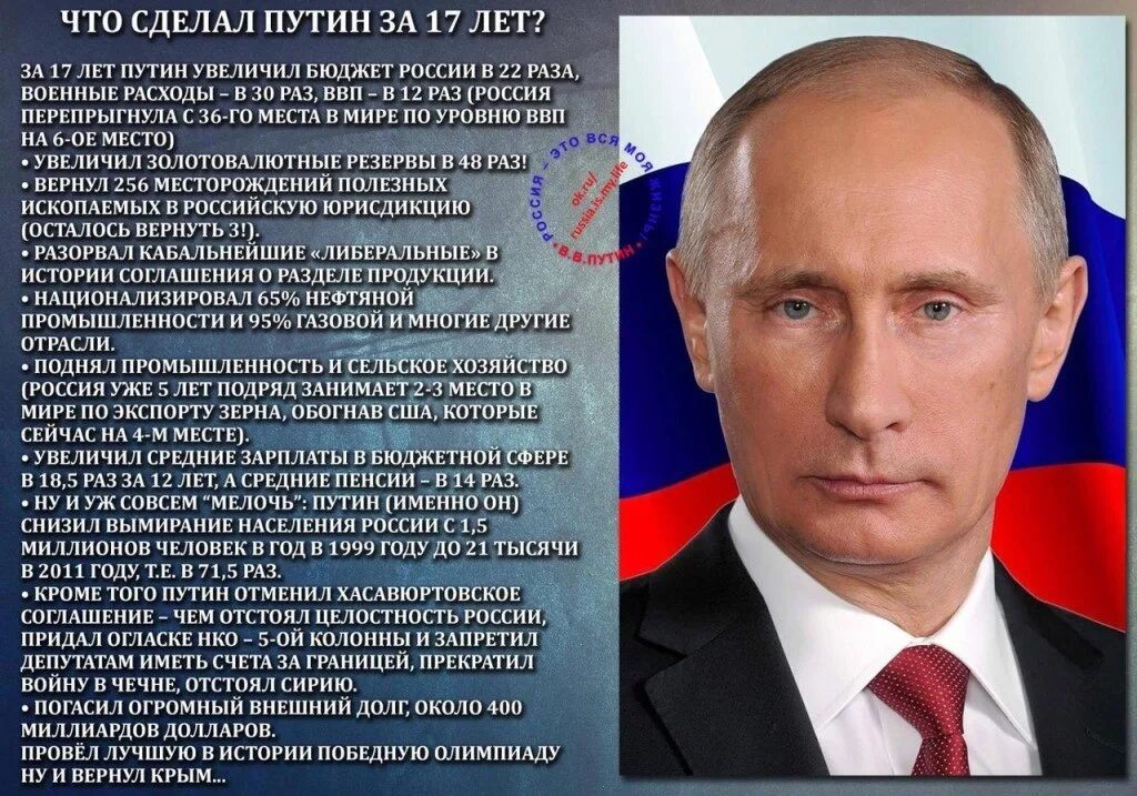 Что будет делать рф. Достижения Путина. Достижения России при Путине. Достижения Путина за 20 лет.