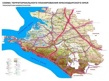 Карта ж д краснодарского края