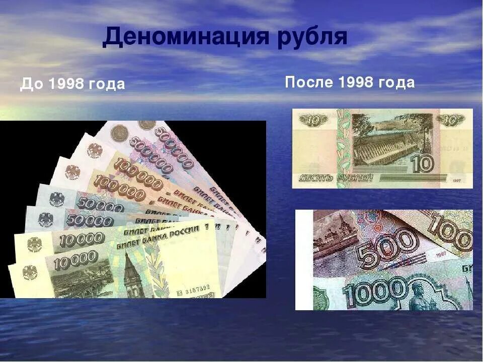 Реформы 1998 года. 1998 Год деноминация рубля. Деноминация рубля в России в 1998. Денежная реформа деноминация 1998. Деноминация рубля в 1998.