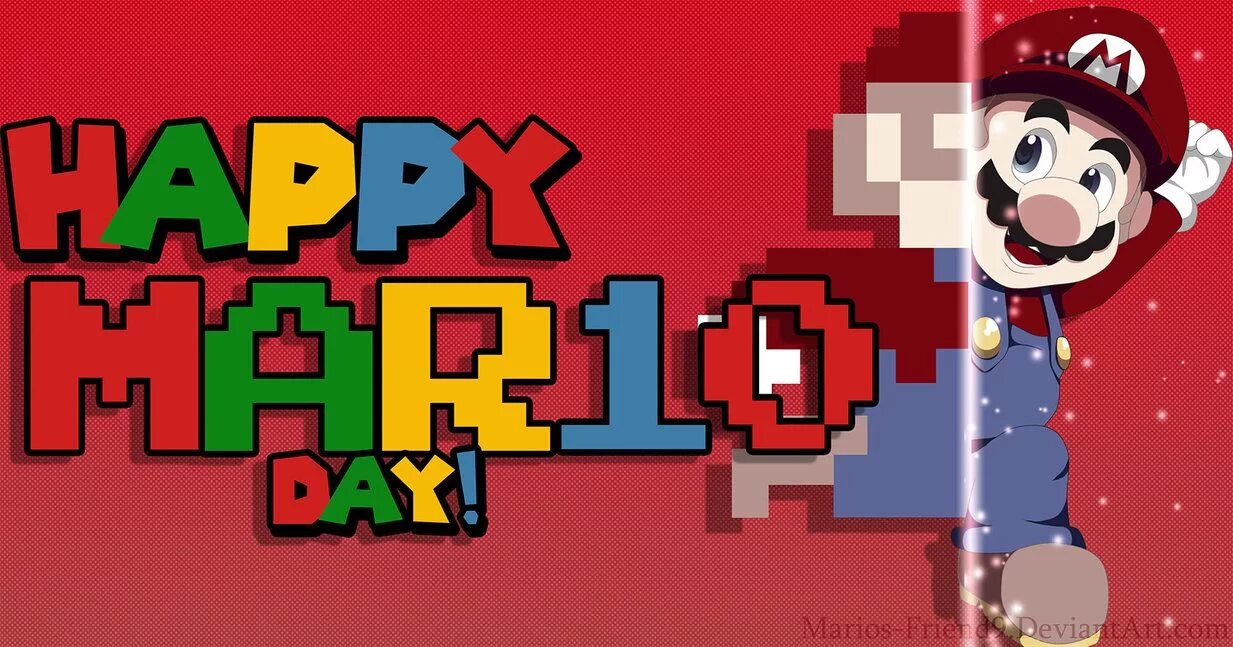 Mario day. День Марио (mar10 Day). Хэппи Марио дей.