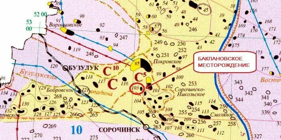 Оренбургское нефтяное месторождение. Месторождения нефти в Оренбургской области на карте. Баклановское месторождение Оренбургской области. Карта нефтяных месторождений Оренбургской области. Сладковско-Заречное месторождение на карте.