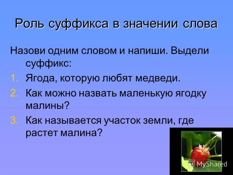 уменьшительные суффиксы. правило суффиксов. уменьшительно-ласкательные суффиксы ечк. однокоренные слова к слову малинник. как найти суффикс.
