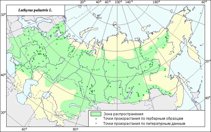 Лиственница сибирская ареал