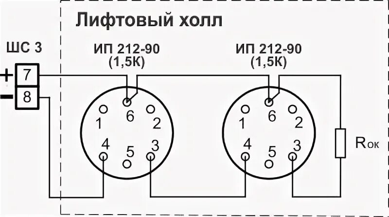 Купить ППШ-2 Преобразователь состояний двух пожарных шлейфов в Краснодаре по низ