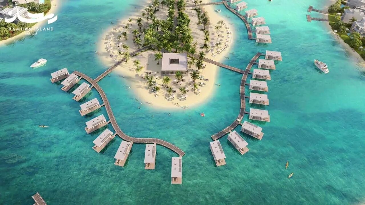 Абу Даби остров Рамхан. Искусственные острова. Мировые острова в Дубае. Остров миллиардеров.