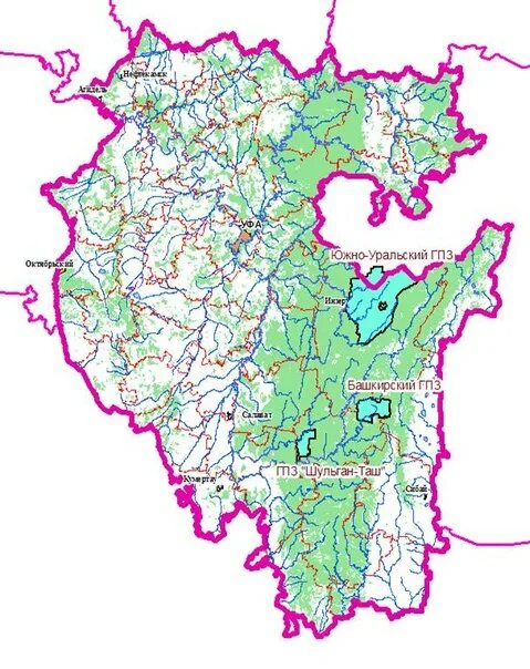 Местоположение республики башкортостан. Южно Уральский заповедник Башкортостана на карте. Башкирский заповедник на карте Башкирии. Заповедники Башкортостана на карте. Южно Уральский заповедник Башкортостана границы.