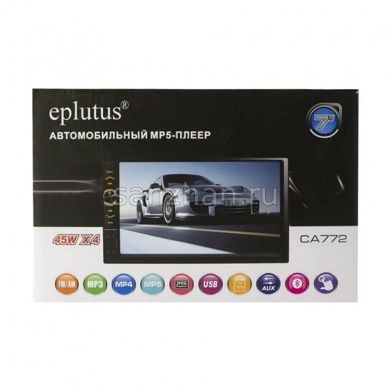 Автомагнитола Eplutus CA731 Android 9 2DIN 1024*600 WIFI GPS Bluetooth мультимед