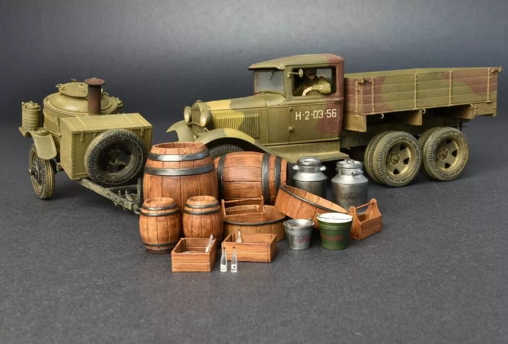 35257 MINIART 1:35. 83837 Грузовик Soviet gaz-AAA Cargo Truck Hobby Boss. Модель для сборки 1/35 ЗИЛ. Советская Полевая кухня Миниарт.