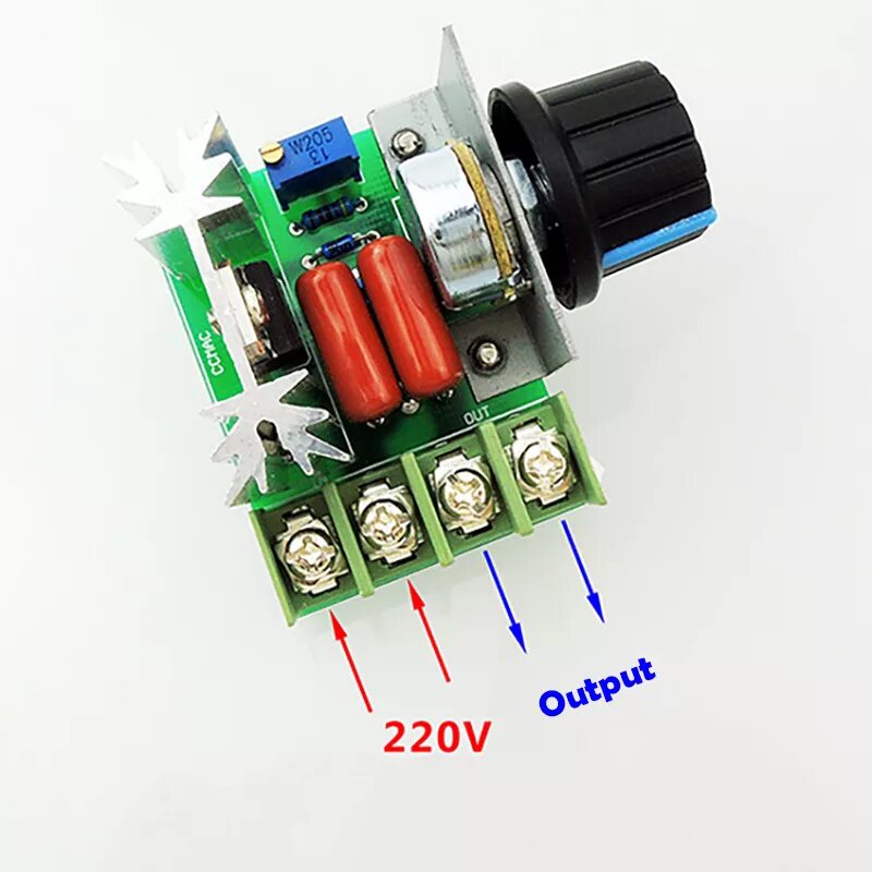 AC 220v 2000w Voltage Regulator. Регулятор напряжения диммер AC 220v 2000w SCR. Регулятор мощности, диммер 220v 2000 Вт (2 КВТ). Модуль регулятора напряжения AC 220v. Плавный регулятор скорости в корпусе