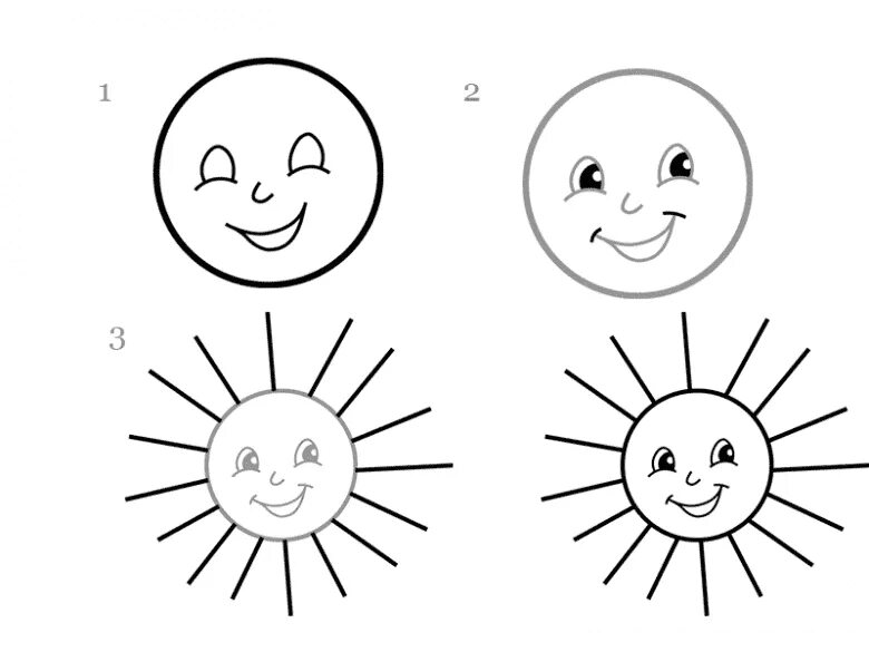 Солнце легкий рисунок. Солнце рисунок карандашом. Схема рисования солнца для детей. Солнце раскраска. Солнышко картинка раскраска.