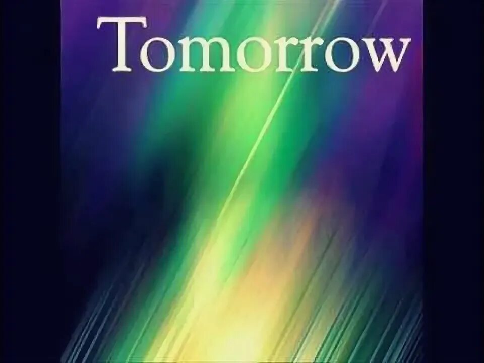 The poem tomorrow. Marcel Woods - tomorrow.