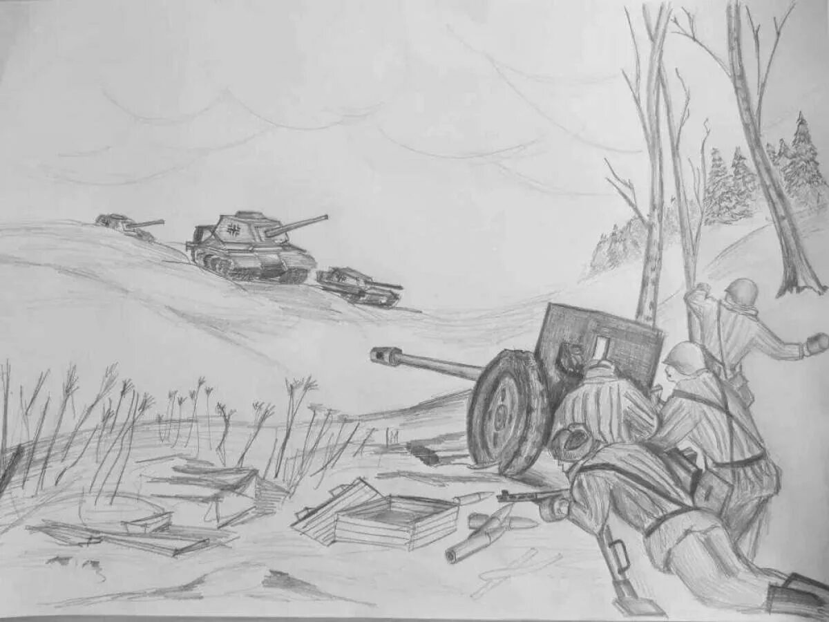 Сталинградская битва зарисовки. Рисунки на военную тему.