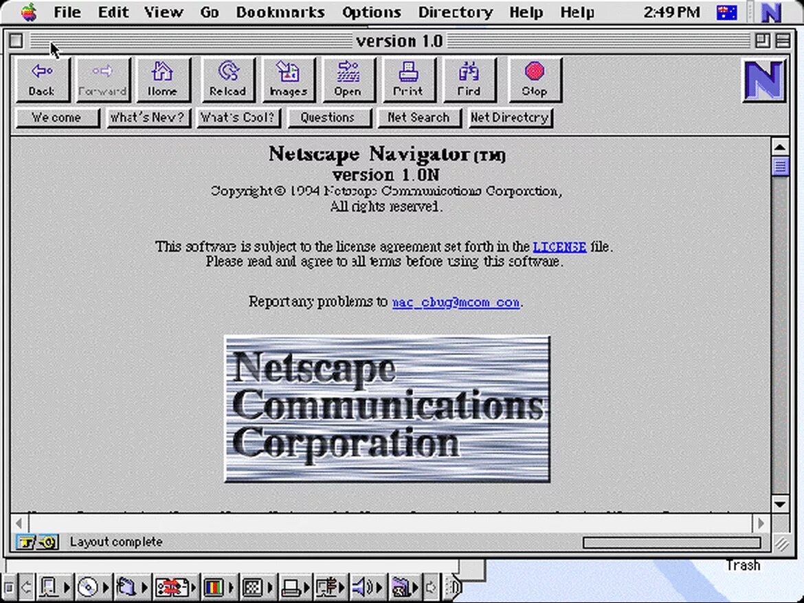 Net directory. Netscape Navigator 1. Netscape Navigator 2.02. Netscape Navigator 1.0. Netscape Navigator 1994.