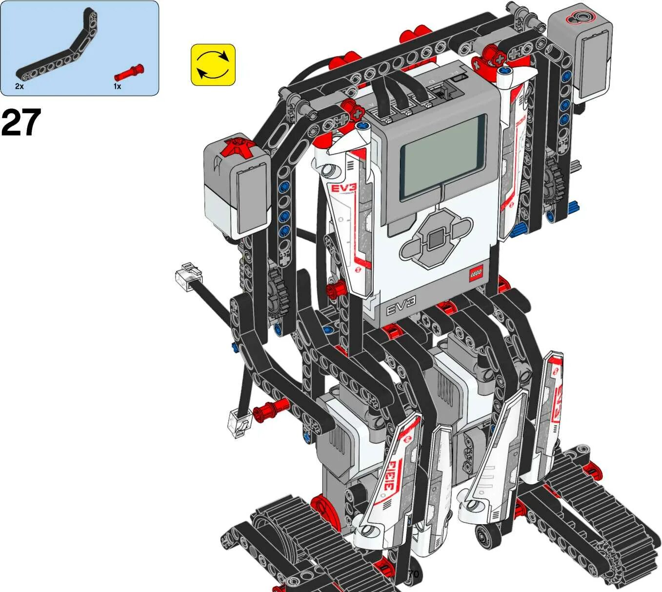 Робот Mindstorms ev3 Fallout. Шагающий ev3