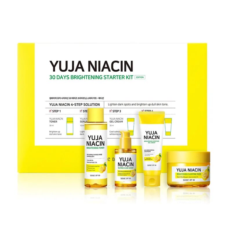 Some by mi starter kit. Some by mi набор миниатюр с юдзу yuja niacin 30 days brightening starter kit. набор some by mi yuja niacin 30 days brightening solution 4 - step kit. набор с юдзу осветляющий some by mi. some by mi набор с юдзу.