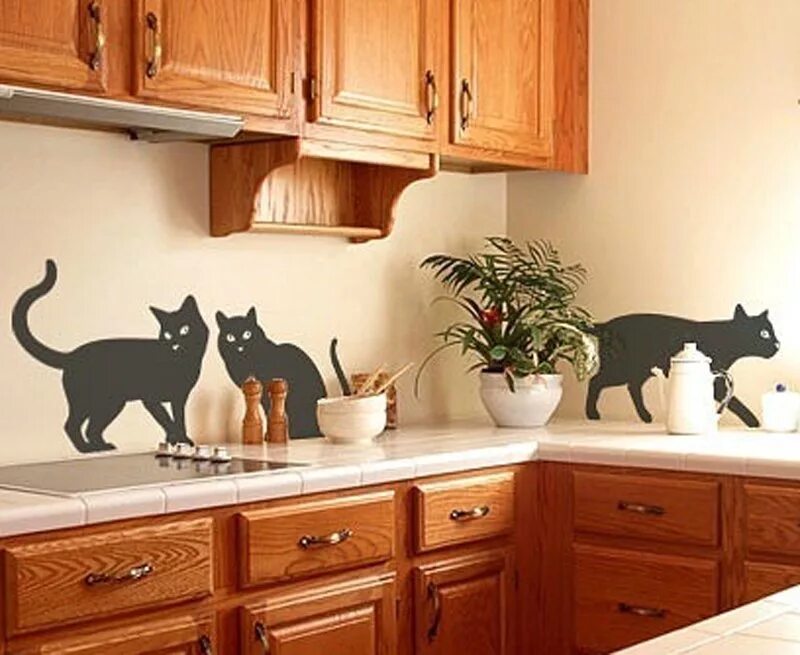 Cats kitchen. Наклейки на стену на кухню. Наклейки на стену для кухни фартук. Разрисовать стену на кухне. Рисунок на стене на кухне.