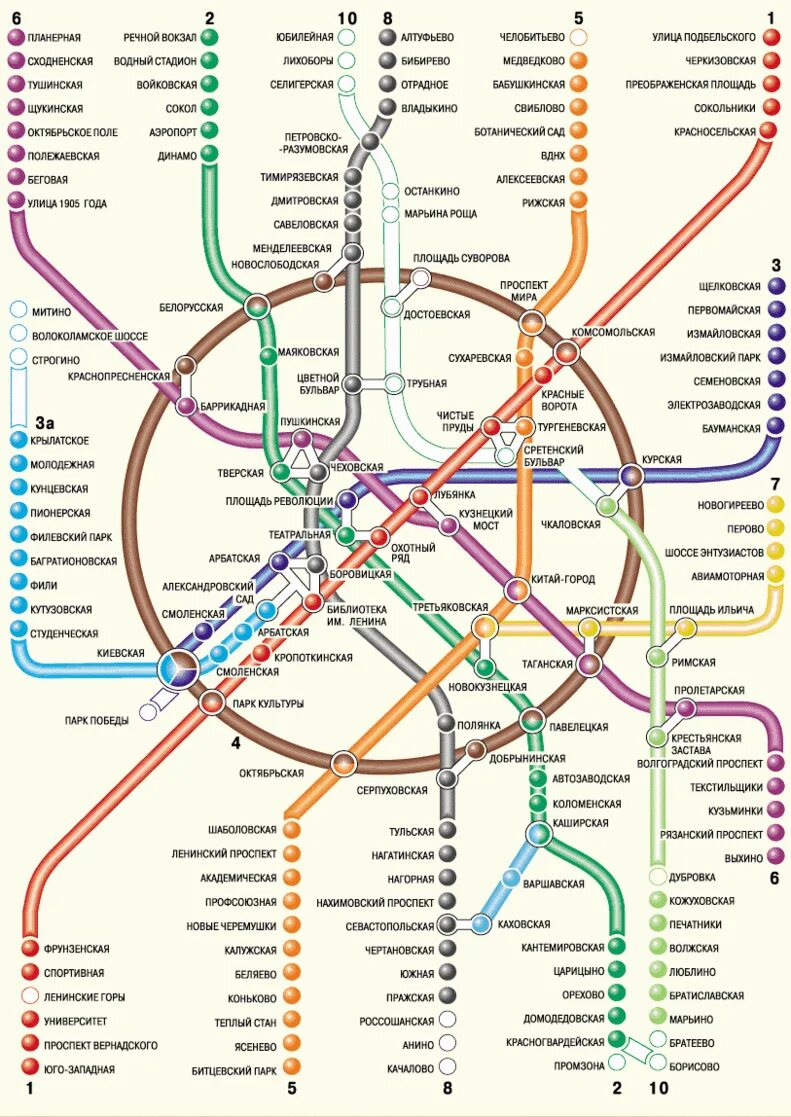 Большую карту метро